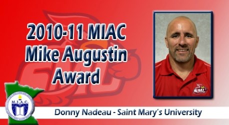 Saint Mary University (Minn.) SID Donny Nadeau earns 2011 Mike Augustin Award from MIAC